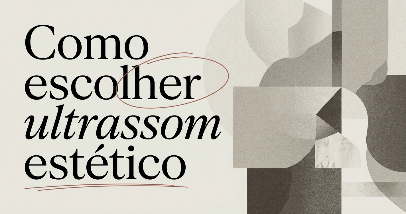 Como escolher um aparelho de ultrassom estético